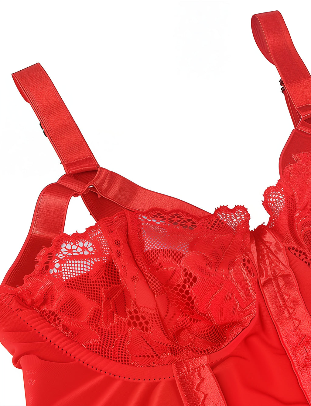 Scarlet Flame Lace Babydoll