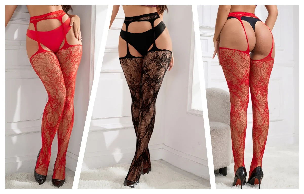 Curvy Net Seduction Stockings