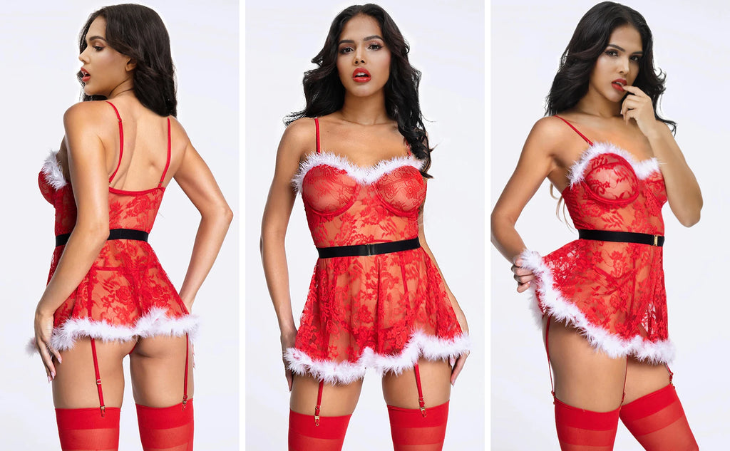Festive Fantasy Christmas Babydoll