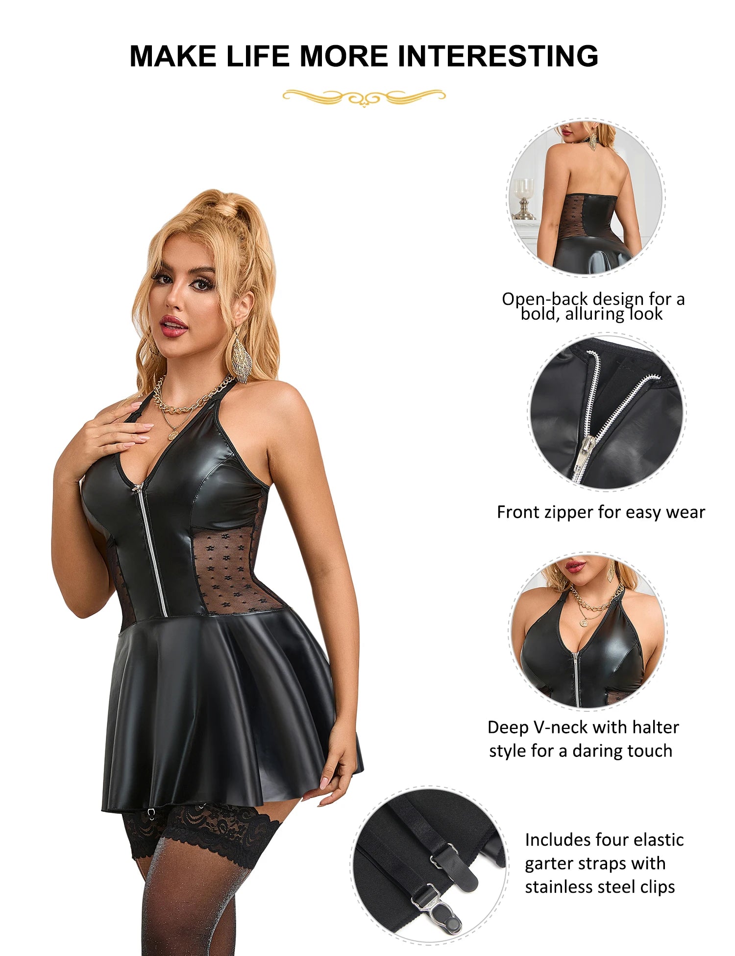 Obsidian Pleasures Babydoll Dress