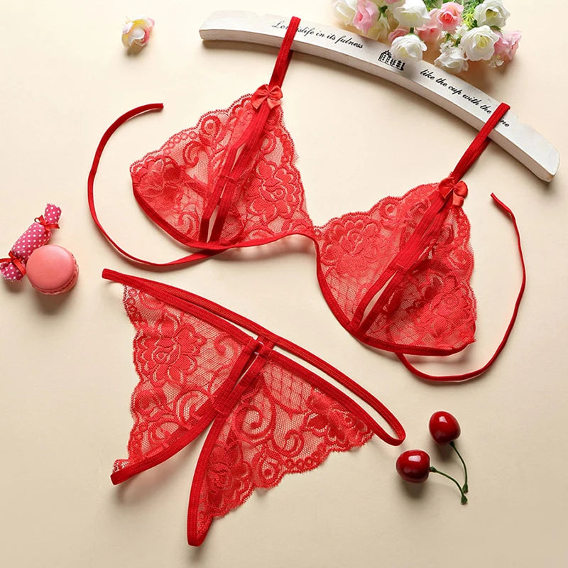 Scarlet Petal Lace Duo