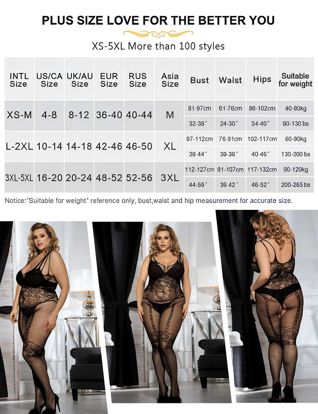 Noir Fantasy Lace Bodystocking